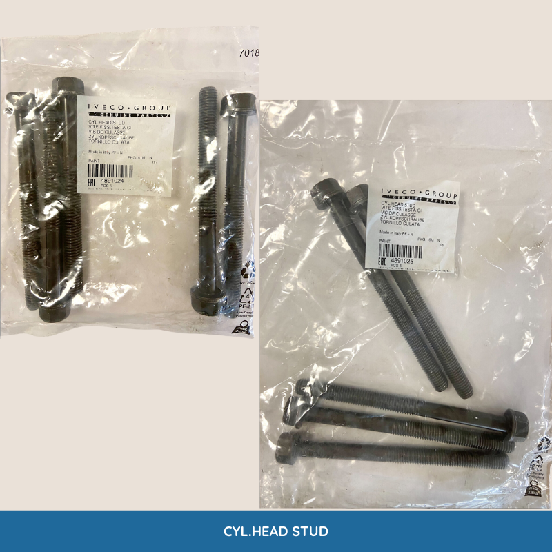 4891024 and 4891025 - CYL.HEAD STUD Iveco Group